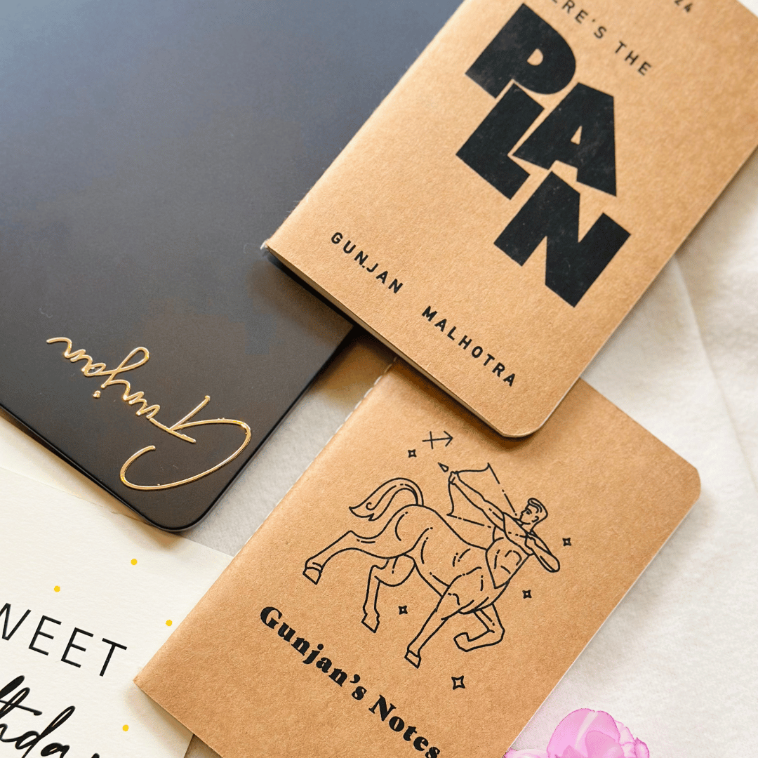 Personalized - Mini Kraft Book - Zodiac - LemonadeStationery