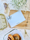 Personalized - Minimal Notecards - Hello - LemonadeStationery