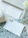 Personalized - Minimal Notecards - Hello - LemonadeStationery