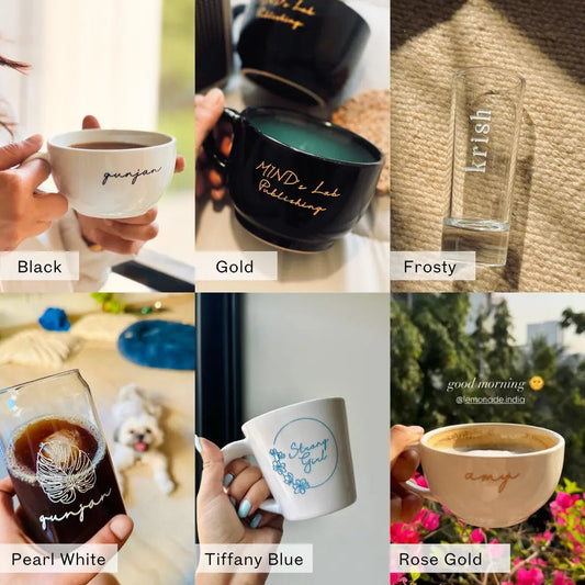 Mug font colour options