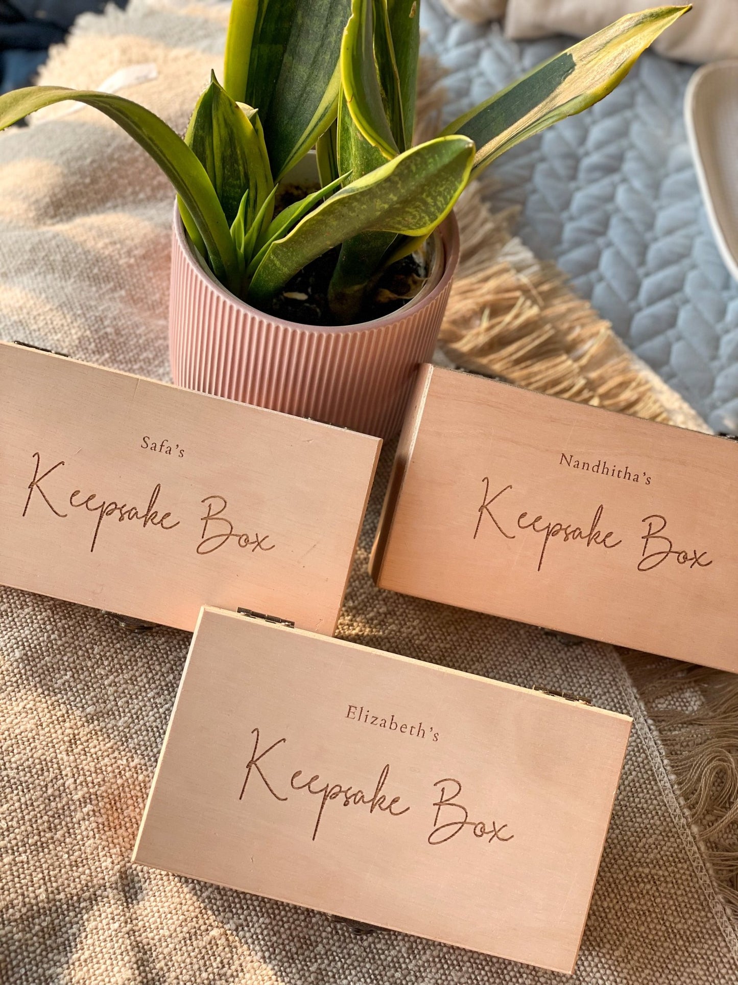 Personalized Multi - Purpose Keepsake Box | MDF Wooden Box - LemonadeHome