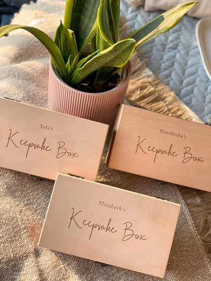 Personalized Multi - Purpose Keepsake Box | MDF Wooden Box - LemonadeHome