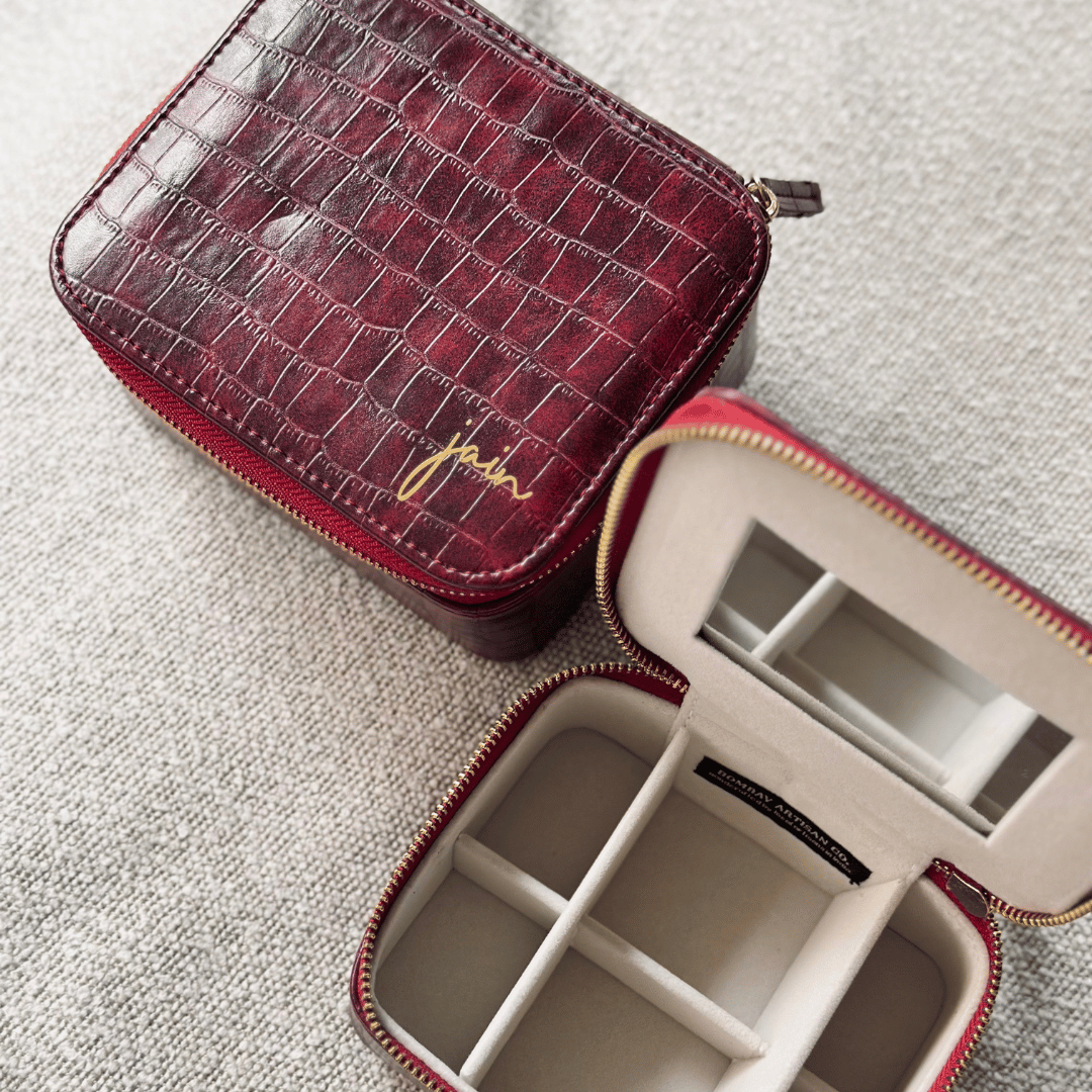 Personalized - Multi Use Organizer Box (Set Of 2) | Vegan Leather - LemonadeLuxe Gifting