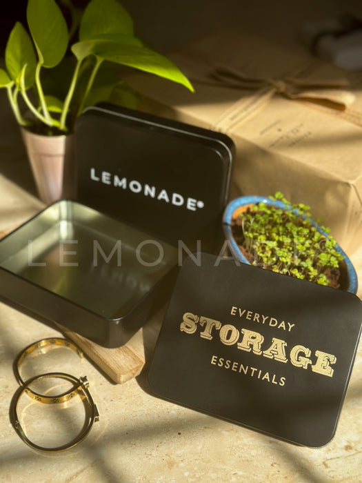 Personalized - Multipurpose Tin Box - Brand Logo - LemonadeHome