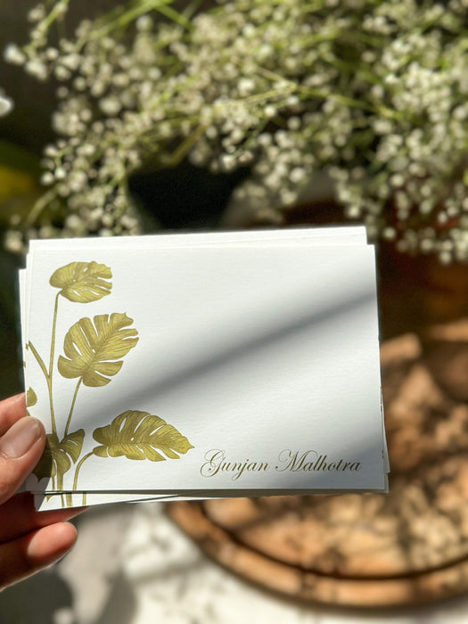 Personalized - Notecards - Evergreen - LemonadeStationery