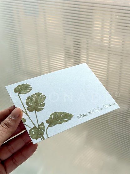 Personalized - Notecards - Evergreen - LemonadeStationery