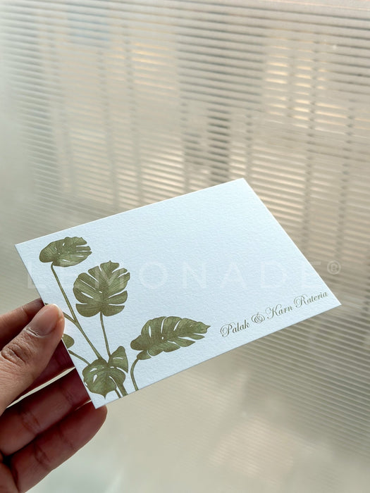 Personalized - Notecards - Evergreen - LemonadeStationery