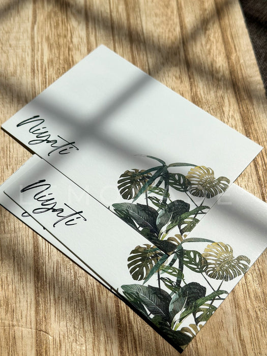 Personalized - Notecards - Monstera - LemonadeStationery