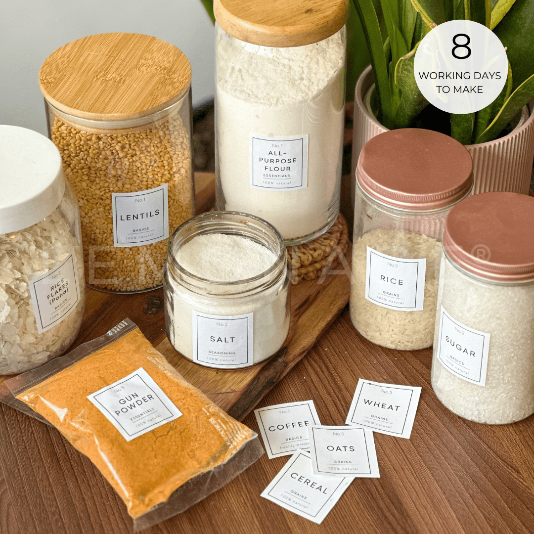 Customisable Lables Customisable Pantry Labels