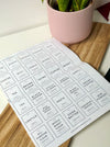 Personalized - Pantry Stickers - LemonadeHome