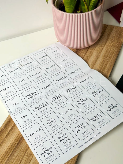 Personalized - Pantry Stickers - LemonadeHome