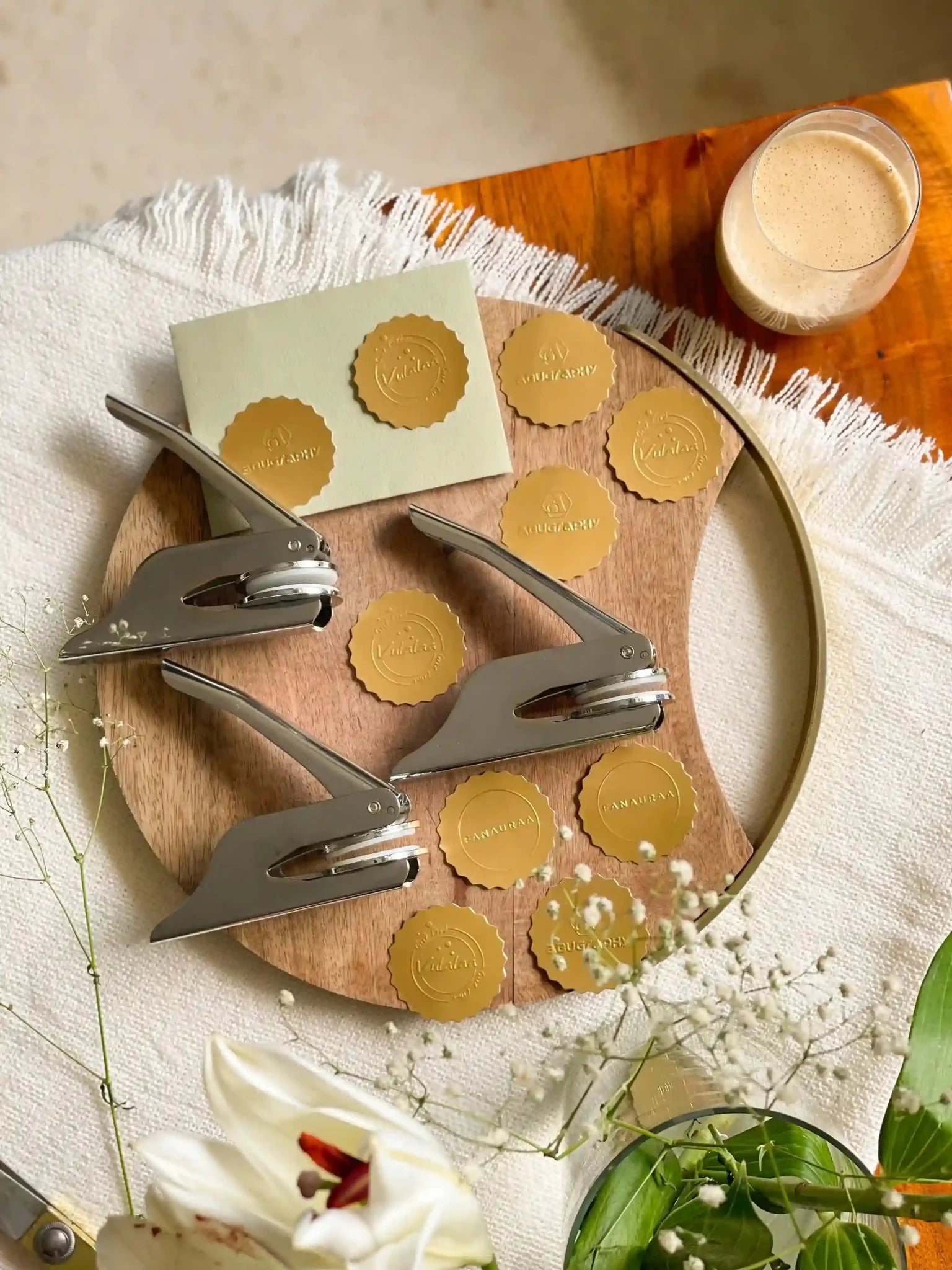 Personalized Paper Embosser Set - Custom Design - LemonadeStationery