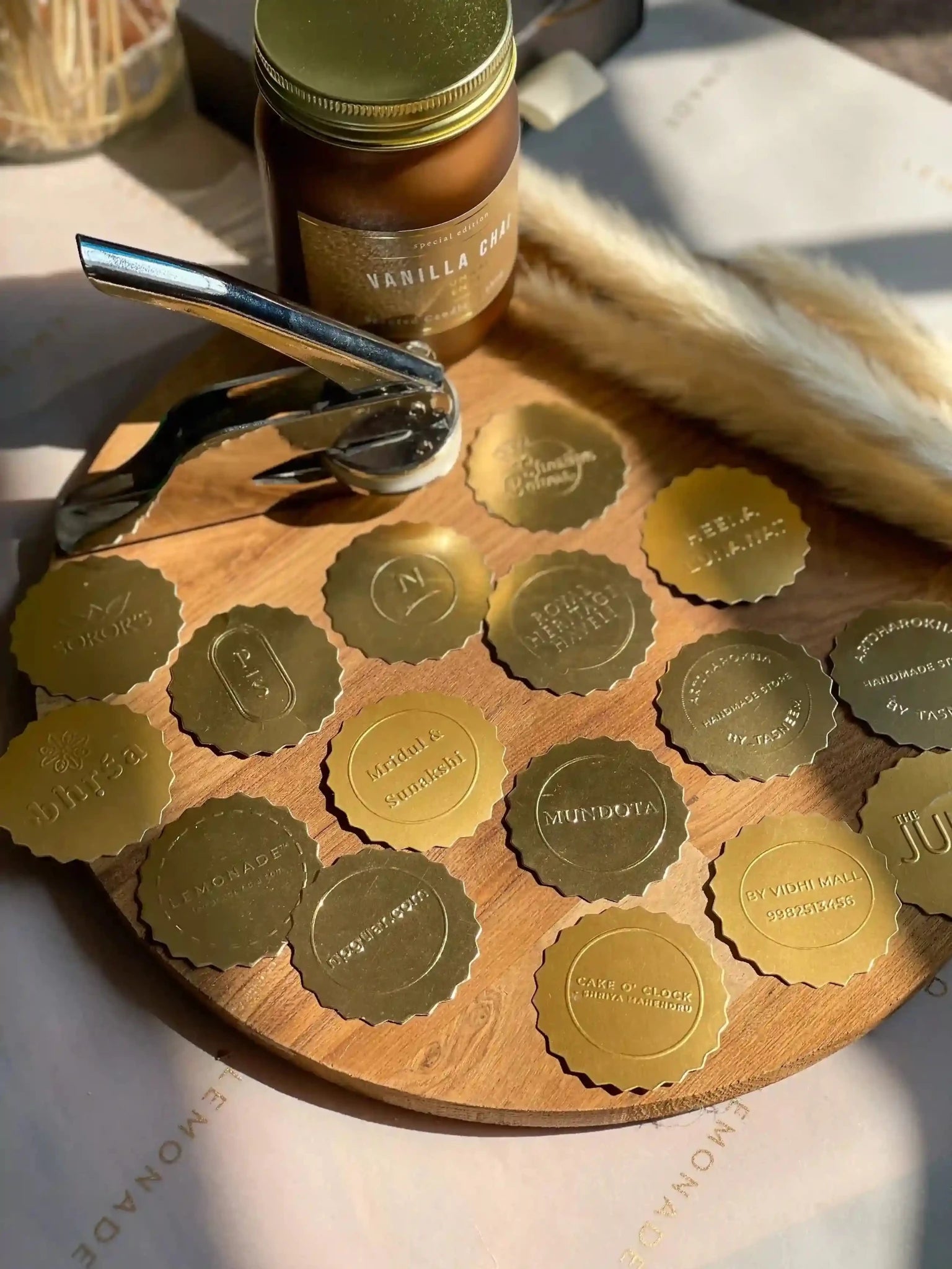 Personalized Paper Embosser Set - Custom Design - LemonadeStationery