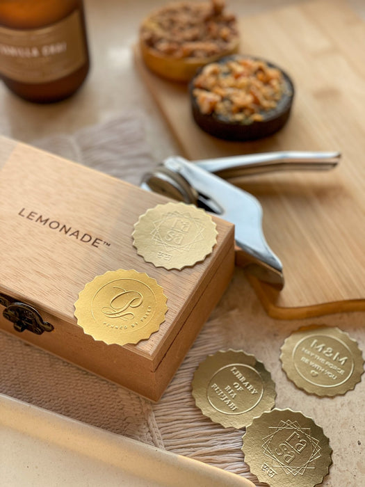 Personalized Paper Embosser Set | Custom Paper Embosser Set | Embossing Seal - LemonadeStationery