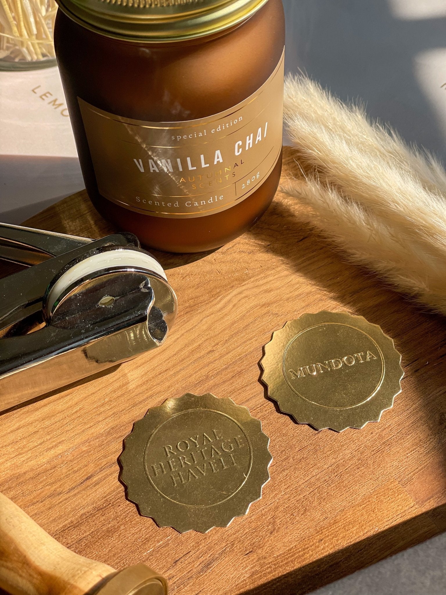 Personalized paper embosser set – custom embossing stamp for stationery, books, and branding by Lemonade