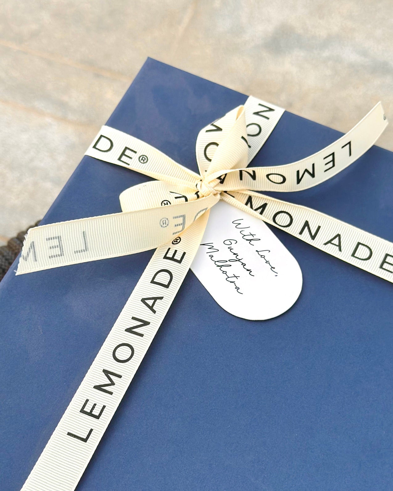 Lemonade India – bespoke paper gift tags for events
