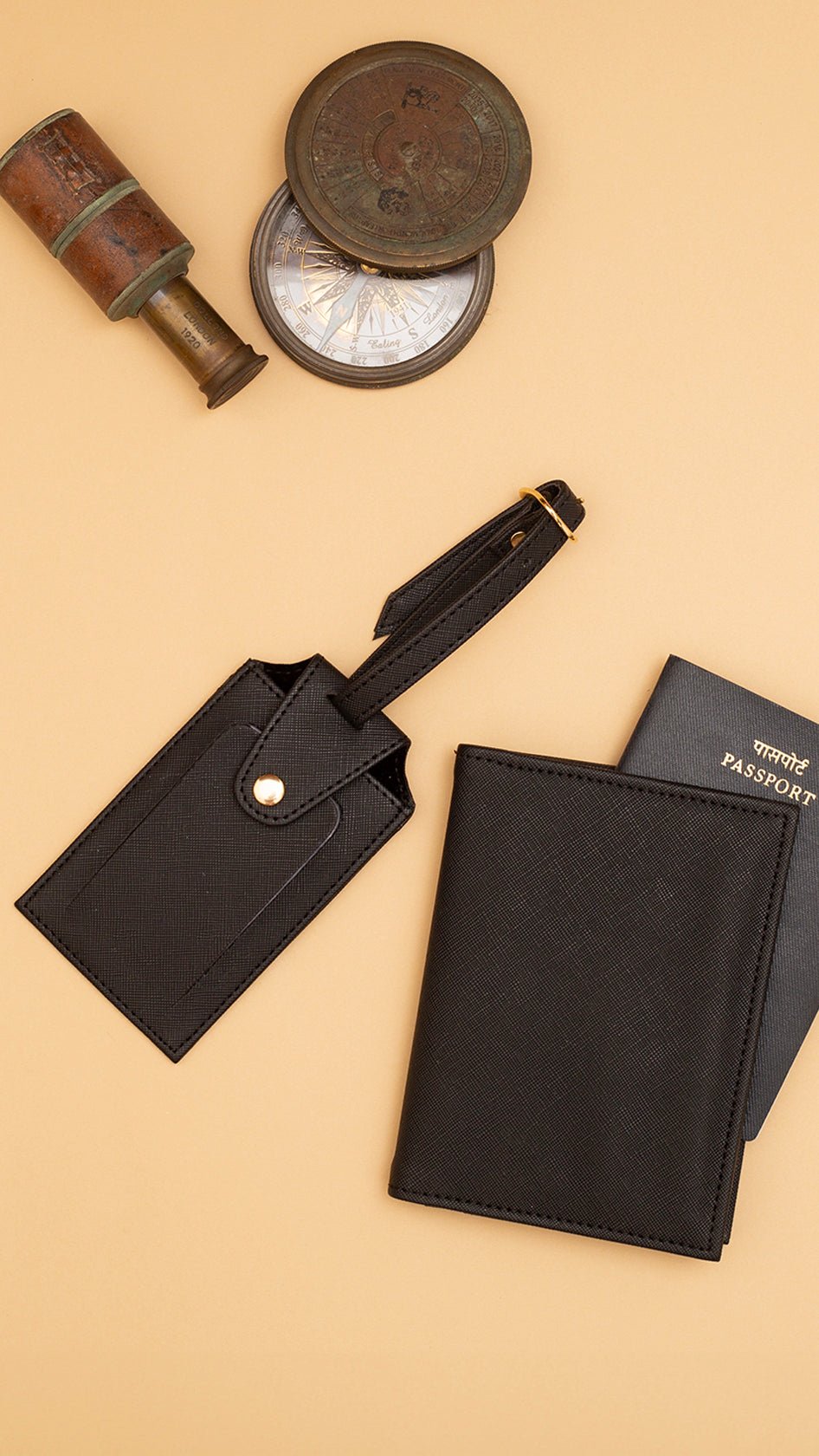 Personalized - Passport Cover & Luggage Tag Set | Vegan Leather - LemonadeLuxe Gifting