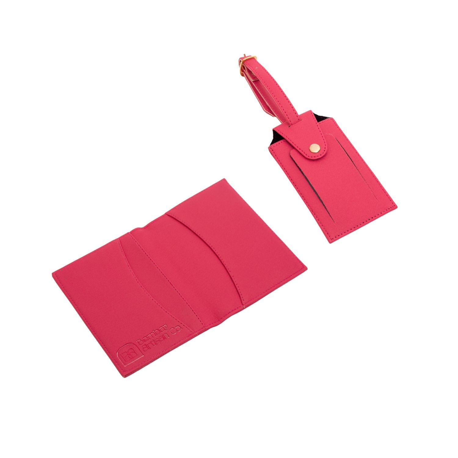 Personalized - Passport Cover & Luggage Tag Set | Vegan Leather - LemonadeLuxe Gifting