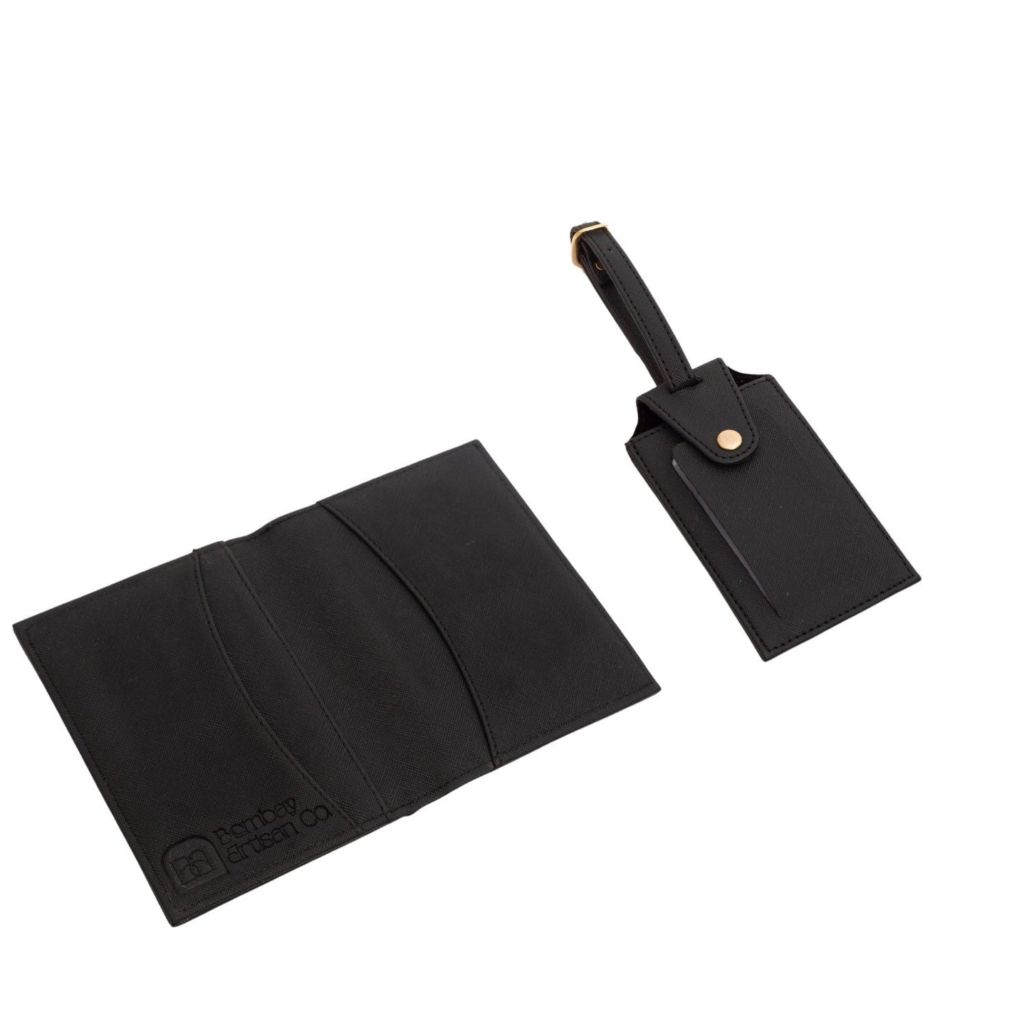 Personalized - Passport Cover & Luggage Tag Set | Vegan Leather - LemonadeLuxe Gifting
