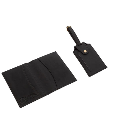 Personalized - Passport Cover & Luggage Tag Set | Vegan Leather - LemonadeLuxe Gifting