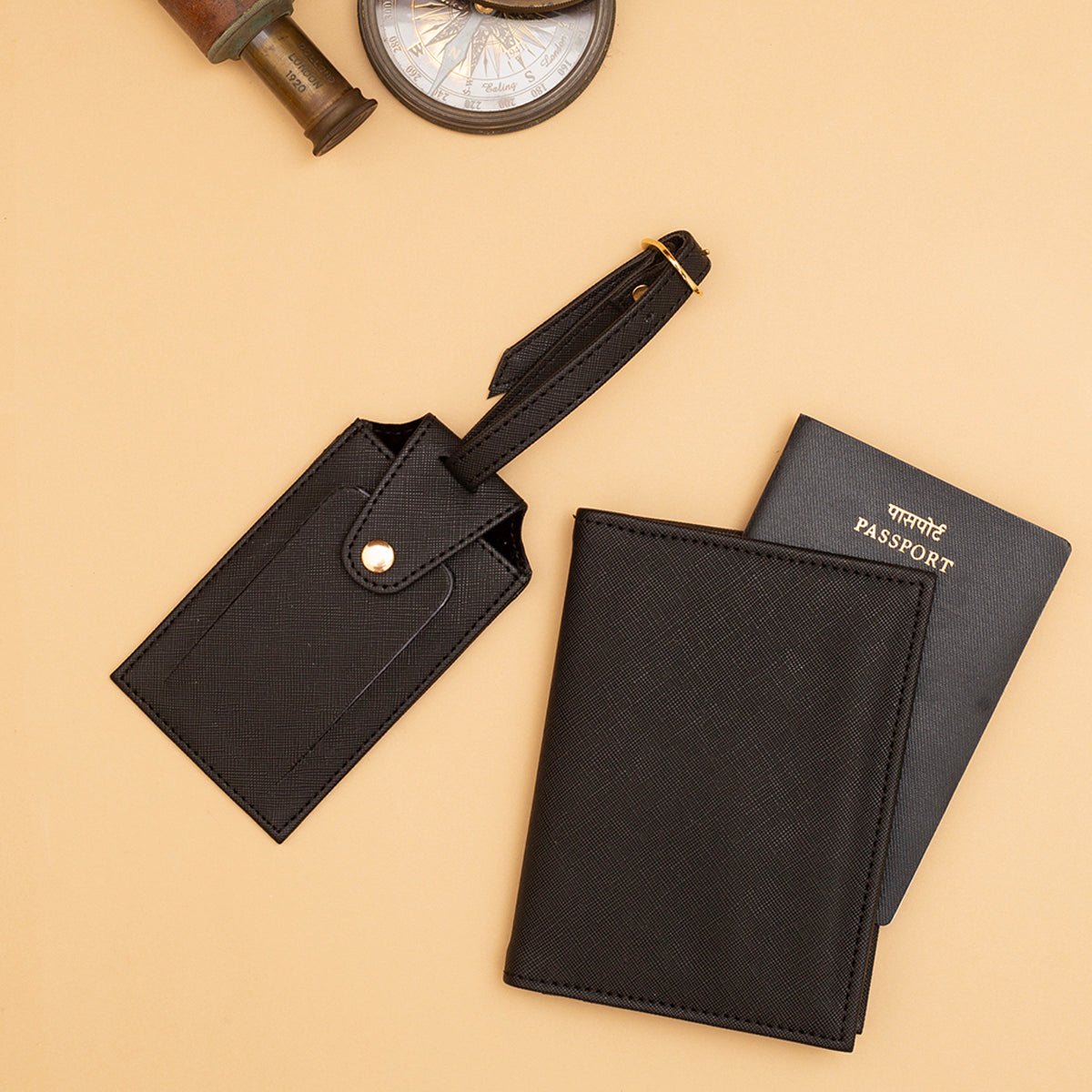 Personalized - Passport Cover & Luggage Tag Set | Vegan Leather - LemonadeLuxe Gifting