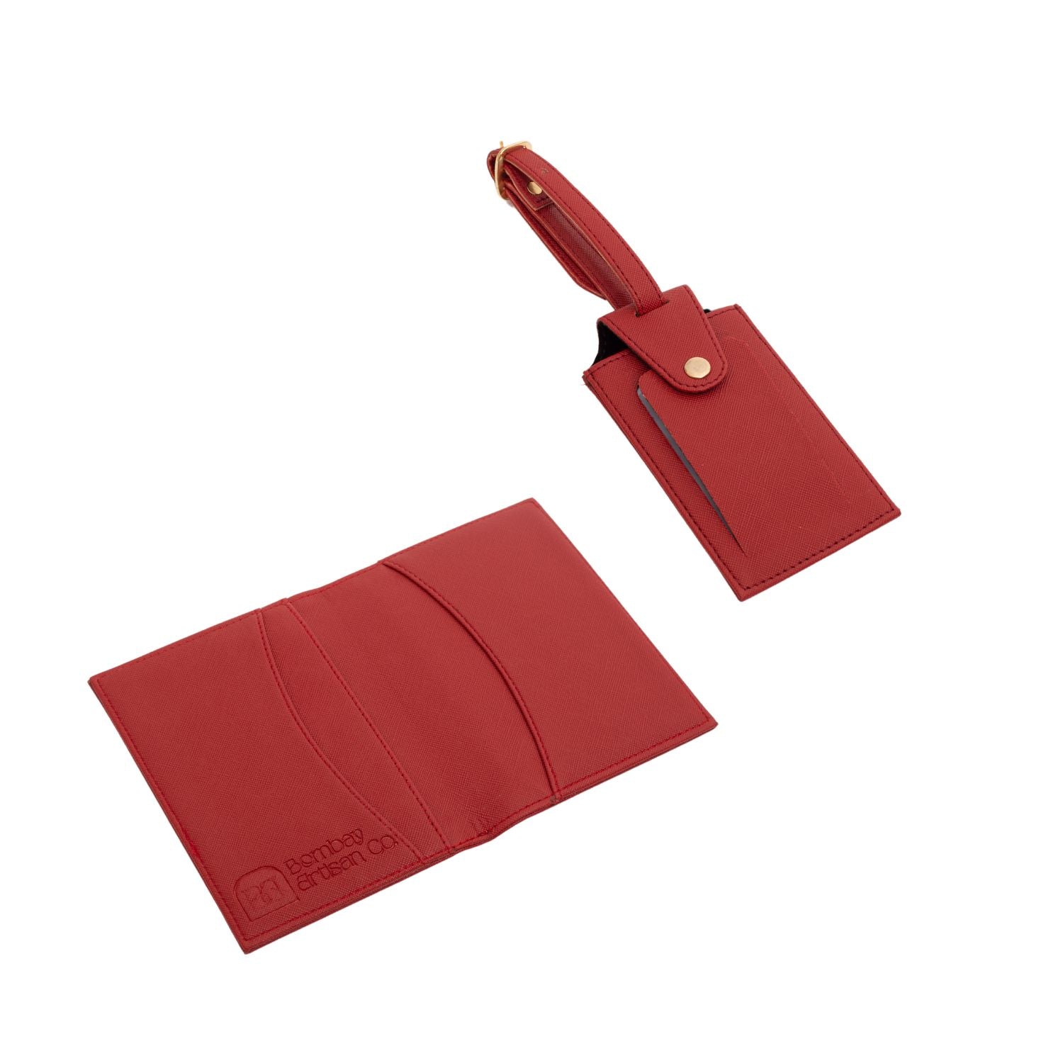 Personalized - Passport Cover & Luggage Tag Set | Vegan Leather - LemonadeLuxe Gifting