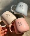 Personalized - Pastel Ceramic Coffee Mug Hamper - Initial - LemonadeHome