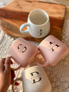 Personalized - Pastel Ceramic Coffee Mug - Initial - LemonadeHome