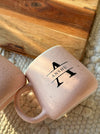 Personalized - Pastel Ceramic Coffee Mug - Initial - LemonadeHome