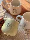 Personalized - Pastel Ceramic Coffee Mug - Initial - LemonadeHome