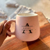 Personalized - Pastel Ceramic Coffee Mug - Initial - LemonadeHome