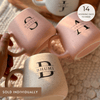 Personalized - Pastel Ceramic Coffee Mug - Initial - LemonadeHome