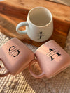 Personalized - Pastel Ceramic Coffee Mug - Initial - LemonadeHome