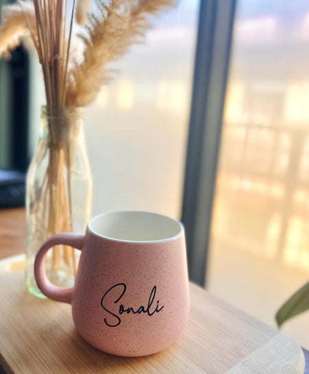 Personalized - Pastel Ceramic Coffee Mug - Signature - LemonadeHome