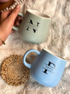 Personalized - Pastel Neu Ceramic Coffee Mug - Initial - LemonadeHome