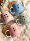 Personalized - Pastel Neu Ceramic Coffee Mug - Initial - LemonadeHome