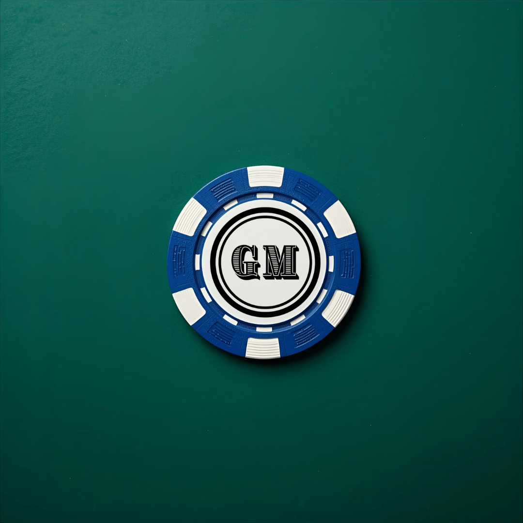 Personalized - Poker Set - Initial | Metal Case - LemonadeLuxe Gifting