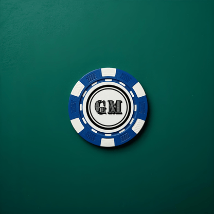 Personalized - Poker Set - Initial | Metal Case - LemonadeLuxe Gifting