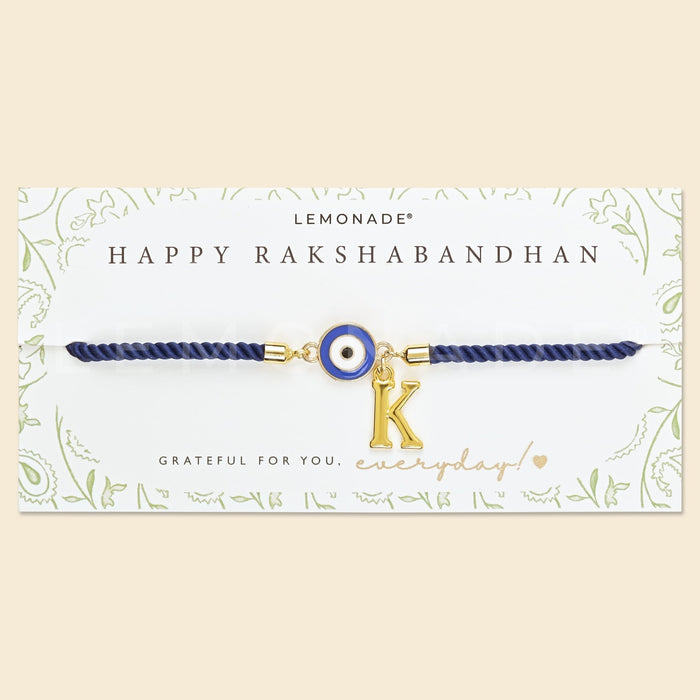 Personalized - Rakhi - Evil Eye - Initial - Sold Individually - LemonadeLuxe Gifting