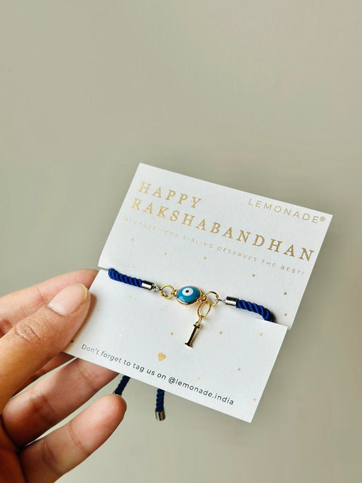 Personalized - Rakhi - Evil Eye - Mini With Initial - Sold Individually | Mumbai orders only - Lemonade