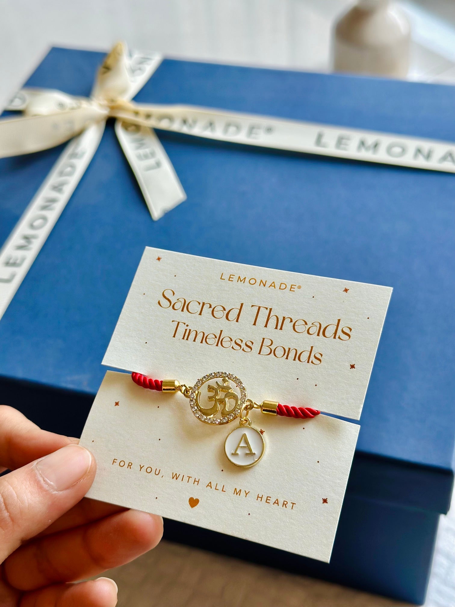 Customized charm rakhis for siblings and cousins