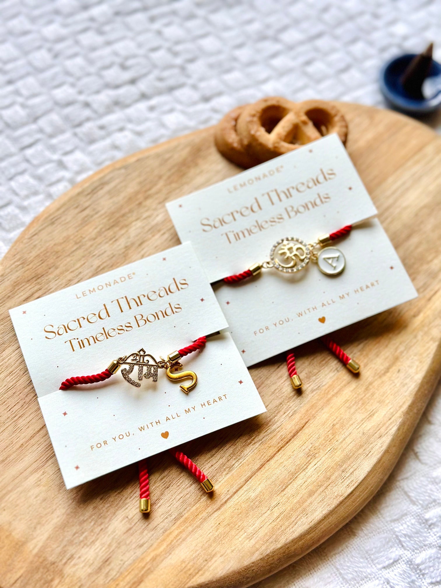 Lemonade traditional Om rakhi for Indian festival