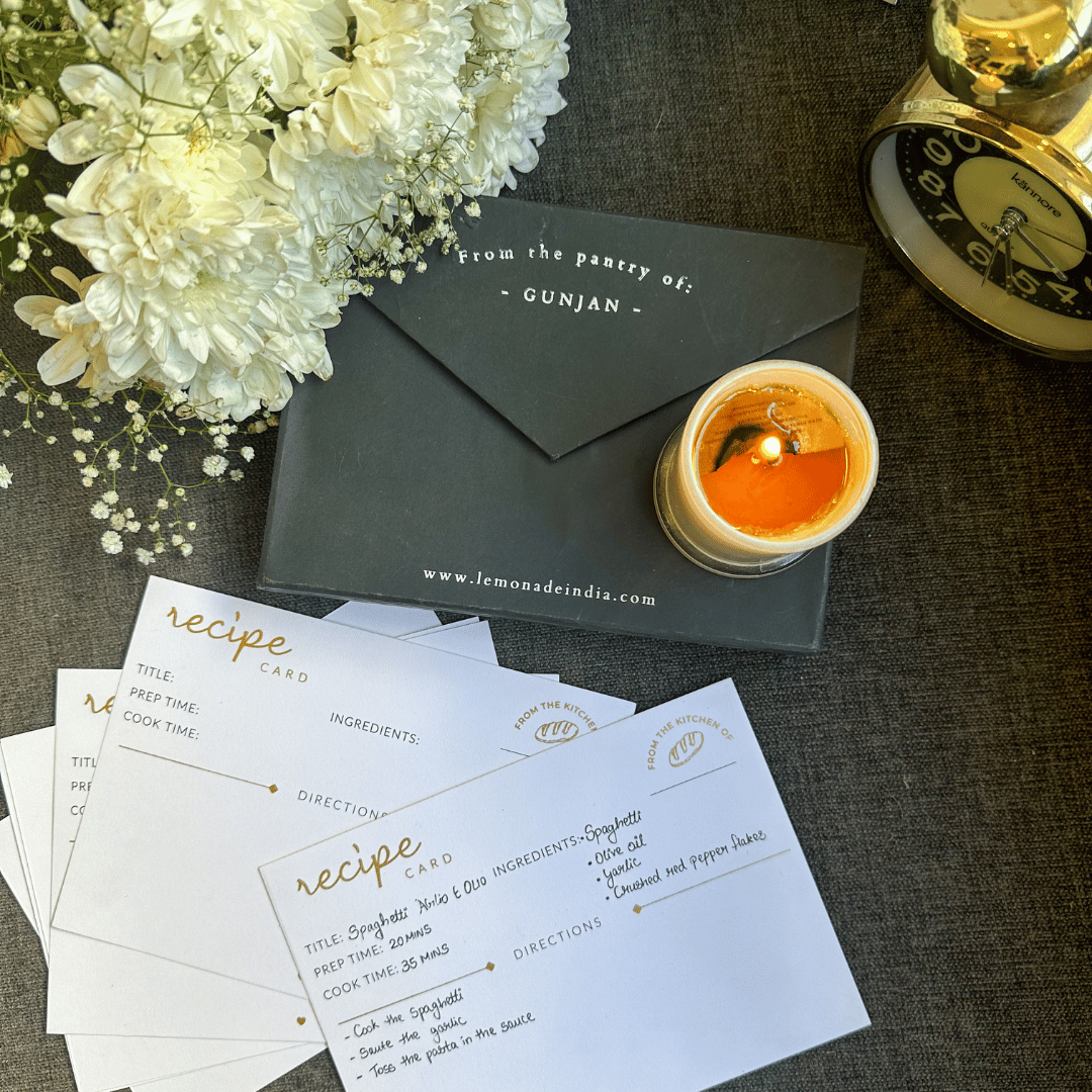 Personalized Recipe Cards Set - Set of 30 - From the Kitchen of - LemonadeHome