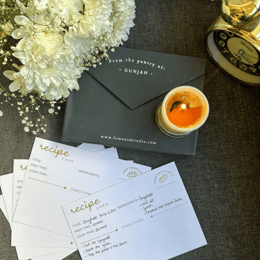 Personalized Recipe Cards Set - Set of 30 - From the Kitchen of - LemonadeHome