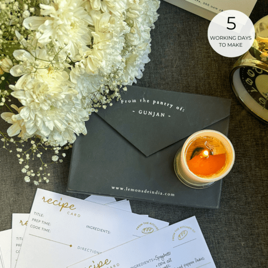 Personalized Recipe Cards Set - Set of 30 - From the Kitchen of - LemonadeHome