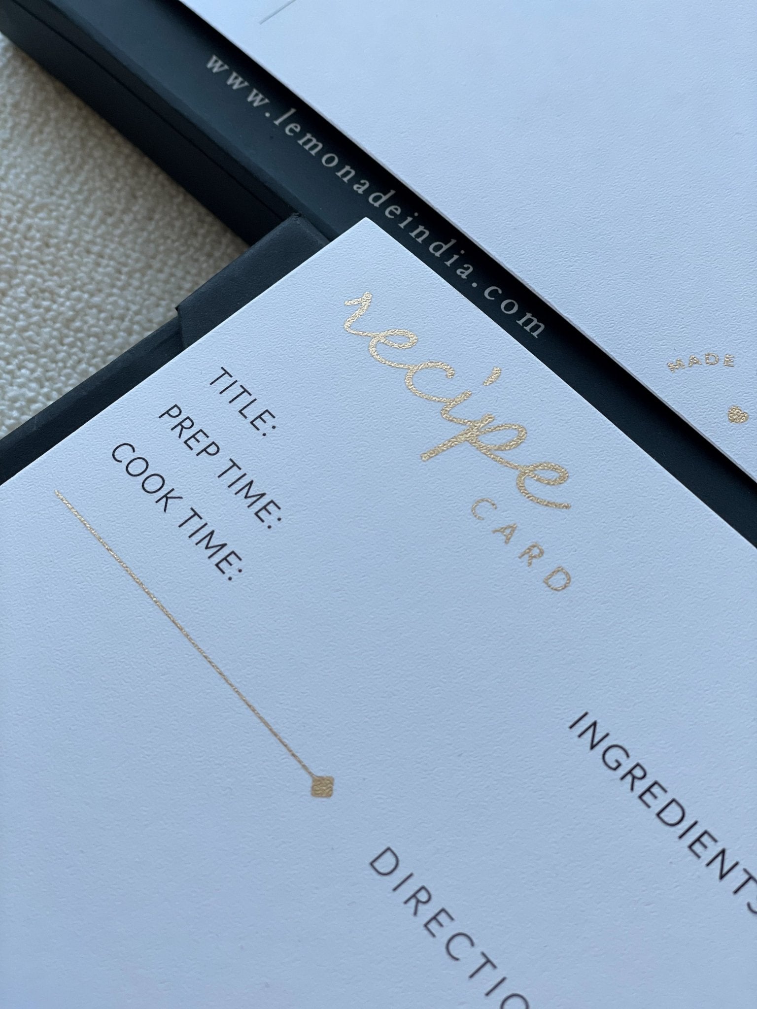 Personalized Recipe Cards Set - Set of 30 - From the Kitchen of - LemonadeHome