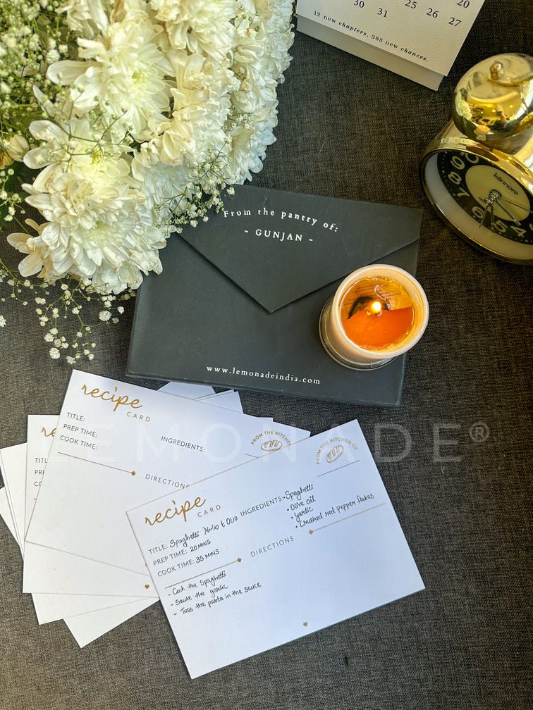 Personalized Recipe Cards Set - Set of 30 - From the Kitchen of - LemonadeHome