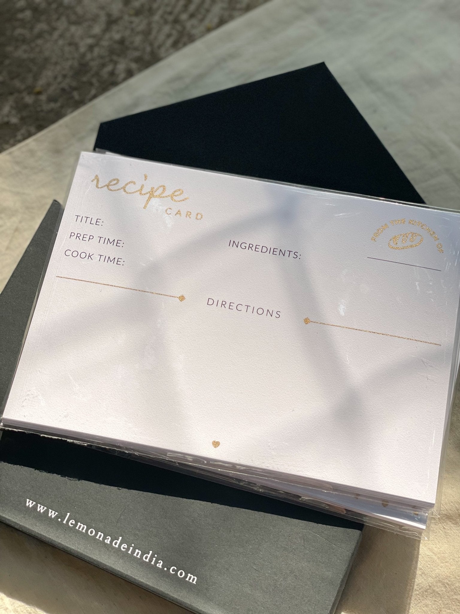 Personalized Recipe Cards Set - Set of 30 - From the Kitchen of - LemonadeHome