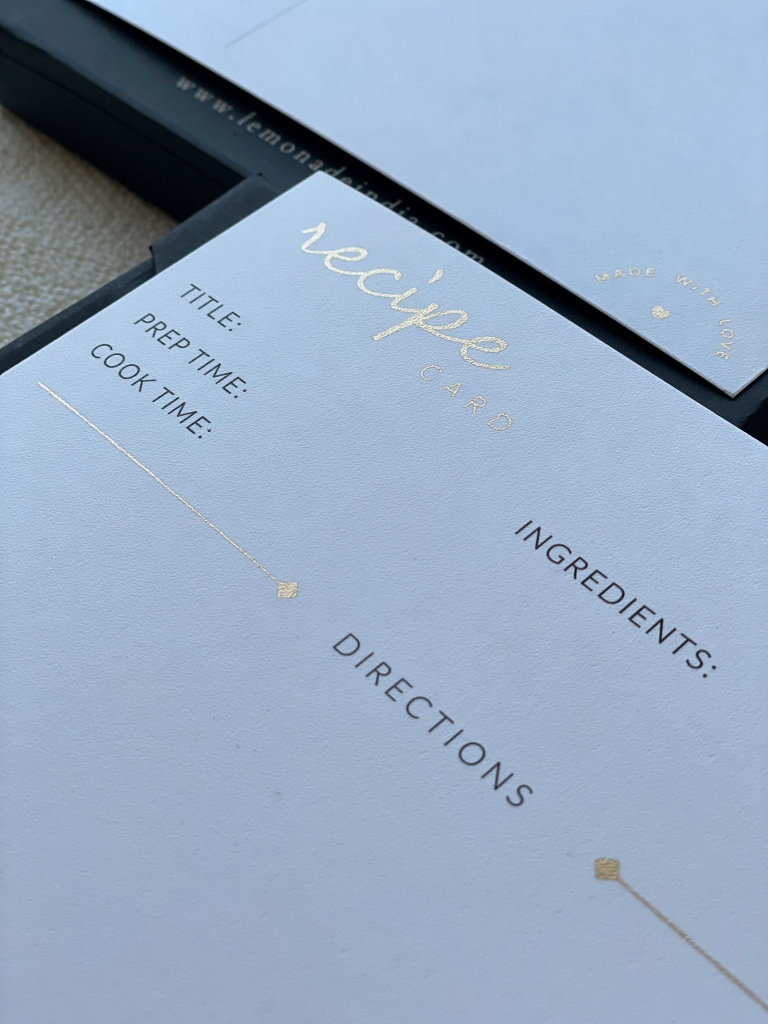 Personalized Recipe Cards Set - Set of 30 - From the Kitchen of - LemonadeHome