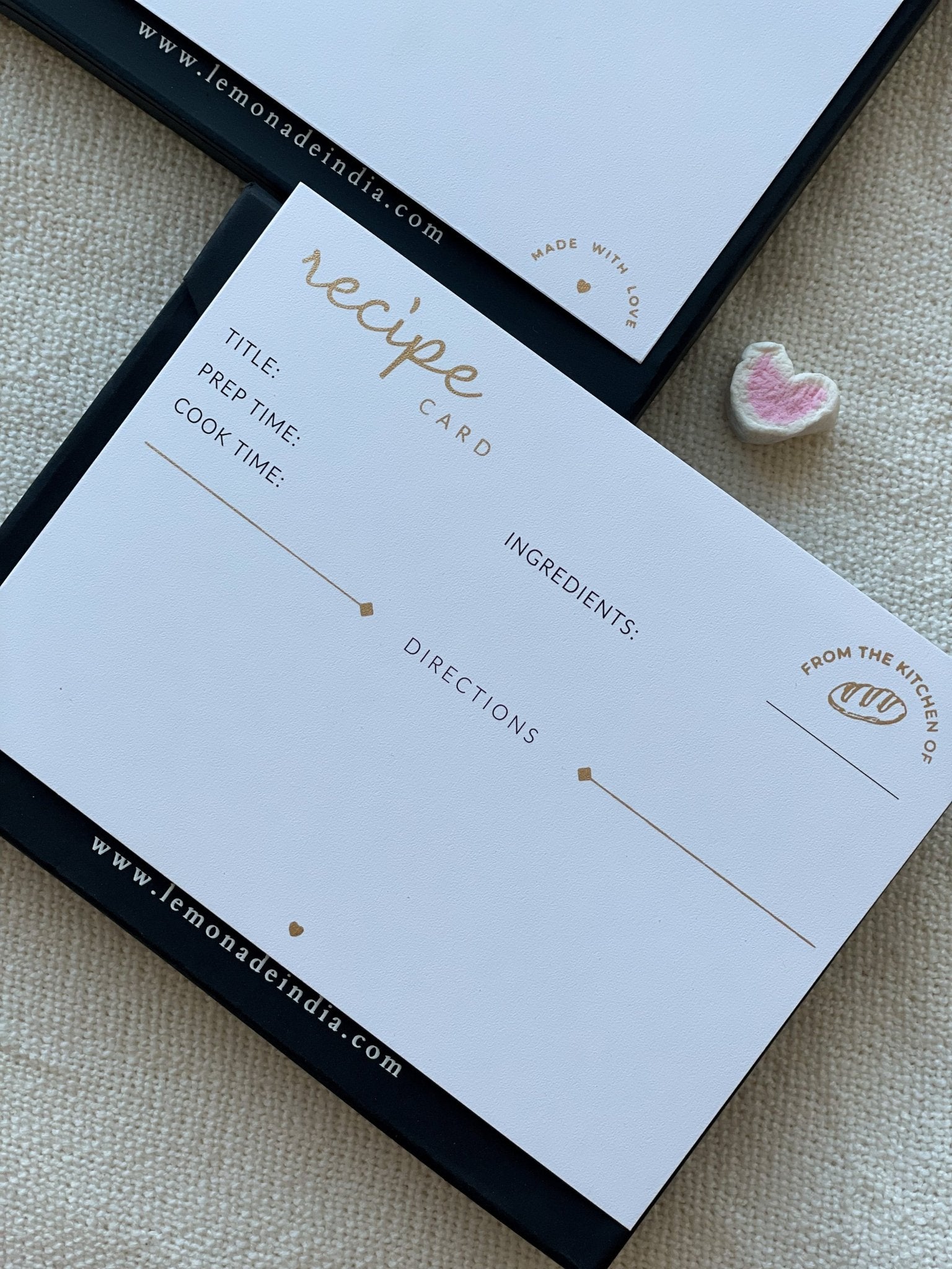 Personalized Recipe Cards Set - Set of 30 - From the Kitchen of - LemonadeHome